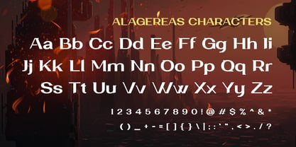 Alagereas Font Poster 3