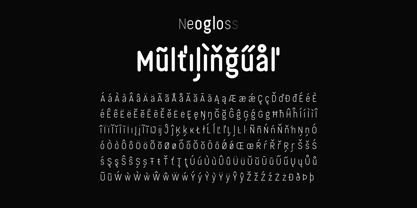 Neogloss Font Poster 9
