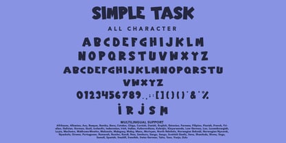 Simple Task Font Poster 7
