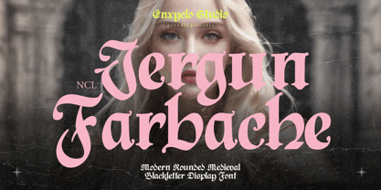 NCL Jergun Farbache Font Poster 1