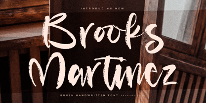 Brooks Martinez Font Poster 1