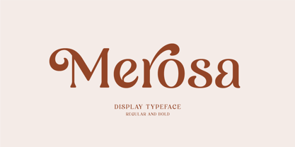 Merosa Font Poster 1