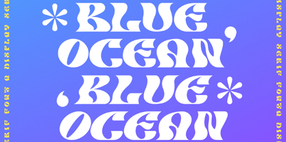 Blue Ocean Font Poster 5