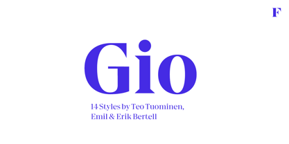 Gio Font Poster 1