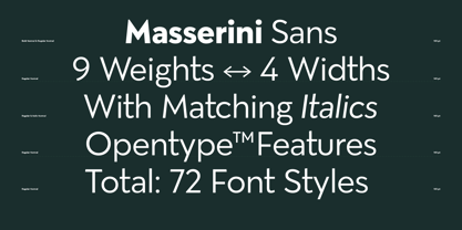 Masserini Font Poster 2