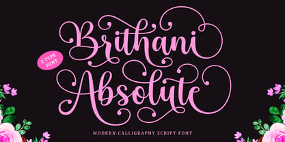 Brithani Absolute Font Poster 1