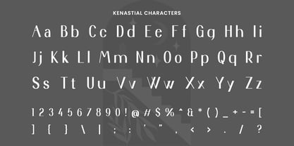 Kenastial Font Poster 3