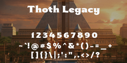 Thoth Legacy Font Poster 6