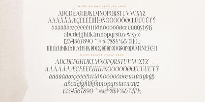 More Bright Font Poster 15