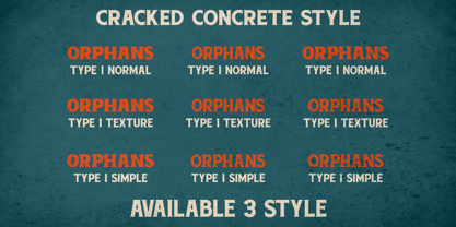Cracked Concrete Font Poster 8