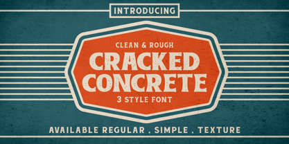 Cracked Concrete Font Poster 1