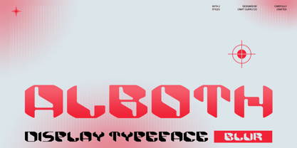 Alboth Blur Font Poster 1