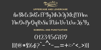 Sweet Barbrown Font Poster 13