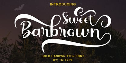 Sweet Barbrown Font Poster 1