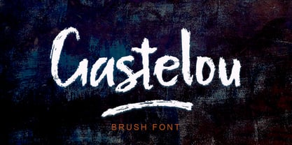 Gastelou Brush Font Poster 1