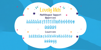 Lovely Kids Font Poster 9