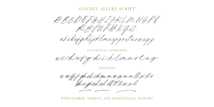 Golden Allure Font Poster 10