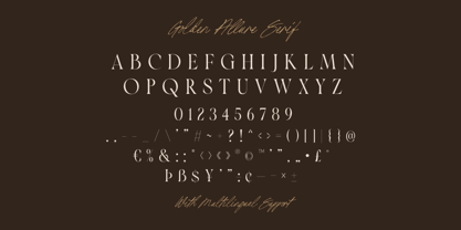 Golden Allure Font Poster 11