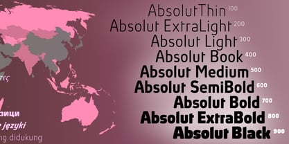 Absolut Pro Font Poster 8