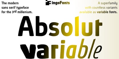 Absolut Pro Font Poster 1