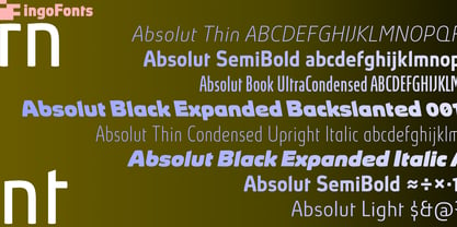 Absolut Pro Font Poster 5