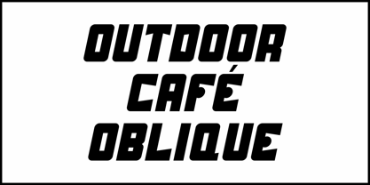Outdoor Cafe JNL Font Poster 4