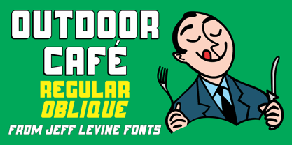 Outdoor Cafe JNL Font Poster 1