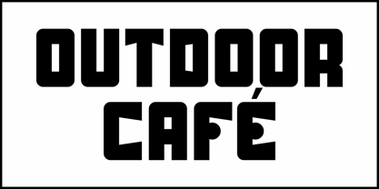 Outdoor Cafe JNL Font Poster 2