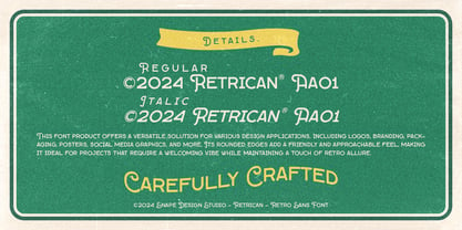 Retrican Font Poster 4