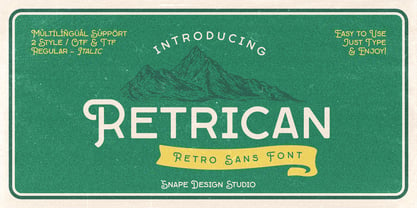 Retrican Font Poster 1