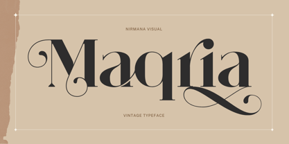 Maqria Vintage Font Poster 1