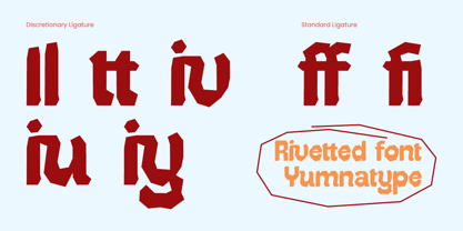 Rivetted Font Poster 9