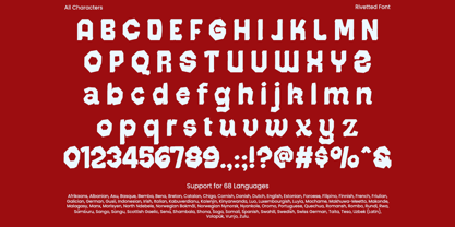 Rivetted Font Poster 10