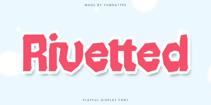 Rivetted Font Poster 1