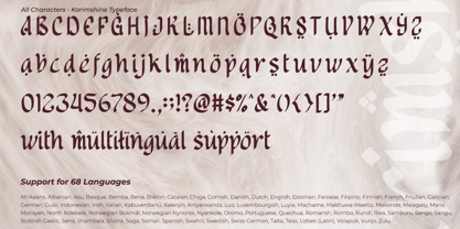 Karimshine Font Poster 9