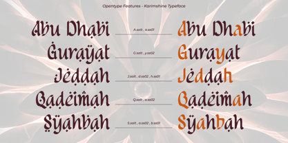 Karimshine Font Poster 8