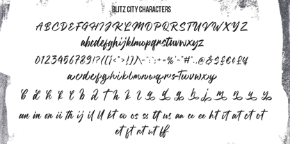 Blitz City Font Poster 9