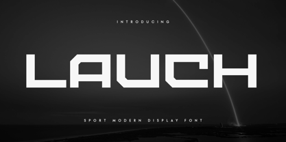 Lauch Font Poster 1