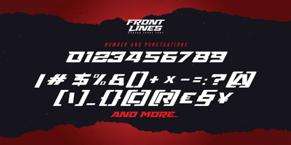 Front Lines Font Poster 9