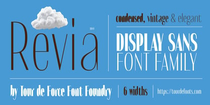 Revia Font Poster 1