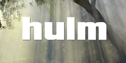 Hulm Font Poster 1