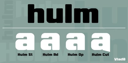 Hulm Font Poster 3