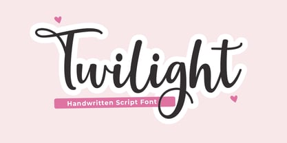 Twilight Font Poster 1