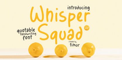 Whisper Squad Font Poster 1