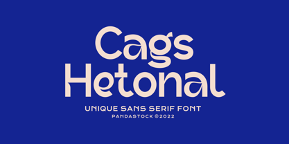 Cags Hetonal Font Poster 1
