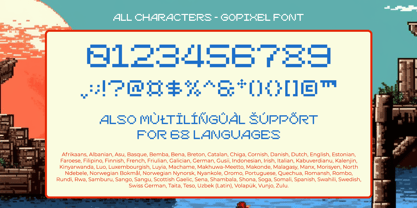 Gopixel Font Poster 10