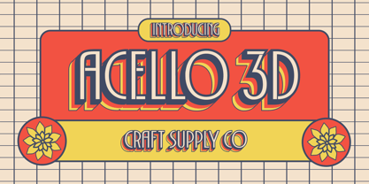Acello Font Poster 7