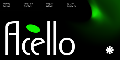 Acello Font Poster 1
