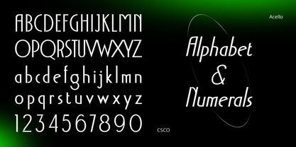 Acello Font Poster 6
