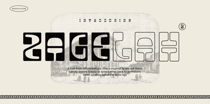 Zagelah Font Poster 1